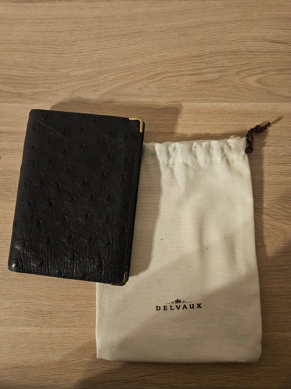 Delvaux portefueille, Ophalen of Verzenden, Gebruikt, Zwart