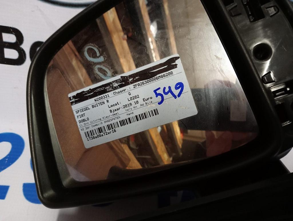 Fiat Doblo Buitenspiegel Rechts 2019, Gebruikt, -, -, Ophalen of Verzenden