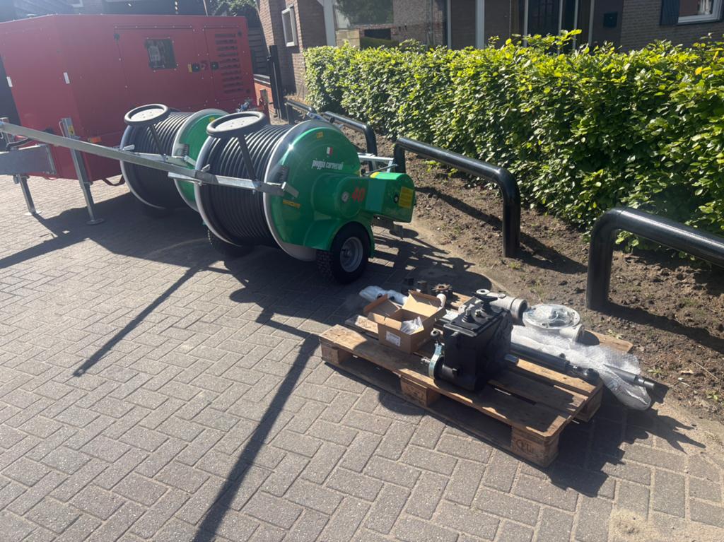 Pioggia carnevali beregening haspel, Ophalen, Serretuinbouw, Beregening en Drainage