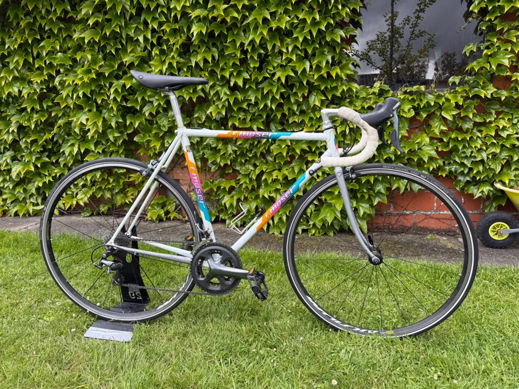 Moser koersfiets (tiagra groepset), 28 inch, Gebruikt, Staal, Velgrem