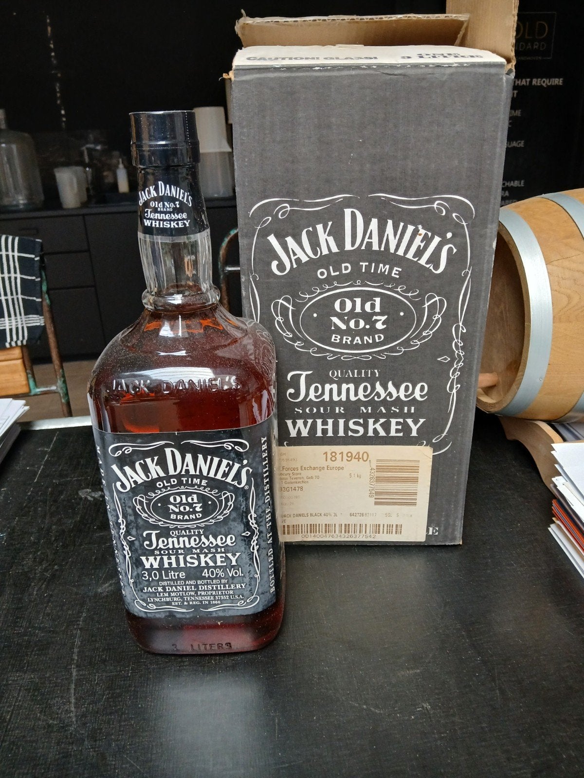 Jack Daniels 3 liter fles, Ophalen, Zo goed als nieuw