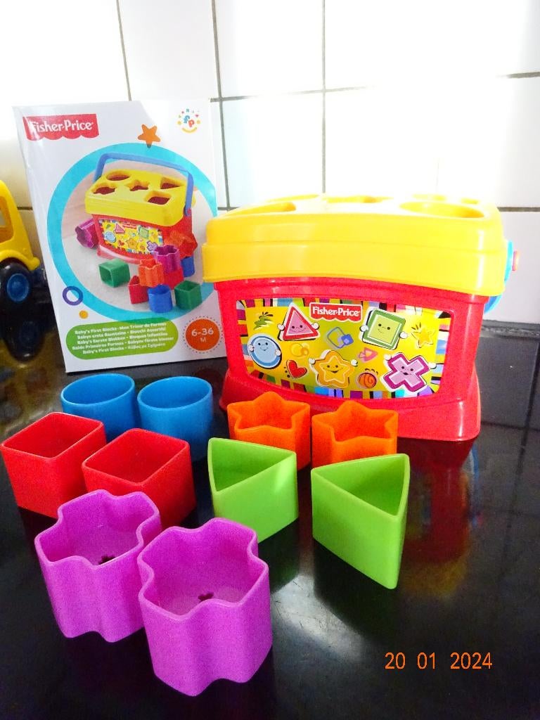 Fisher-Price Baby's Eerste Blokken Emmer, vormenstoof*NIEUWS, Kinderen en Baby's, Ophalen of Verzenden