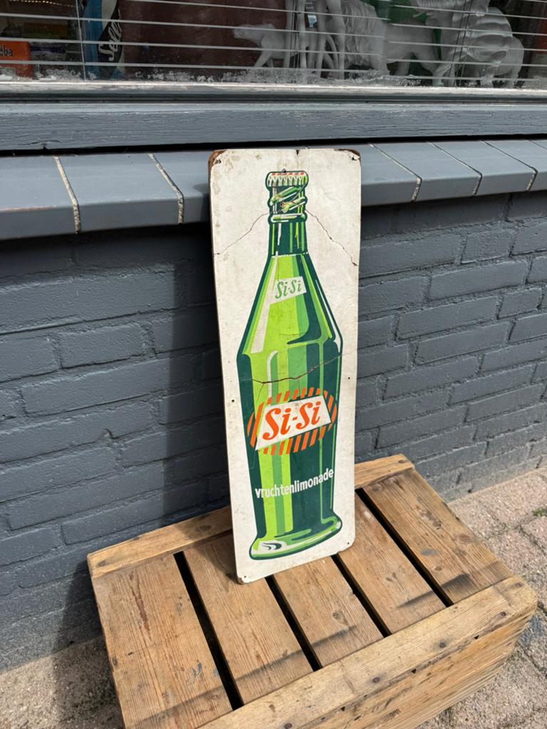 SiSi oud reclamebord, Ophalen of Verzenden, Gebruikt, Reclamebord