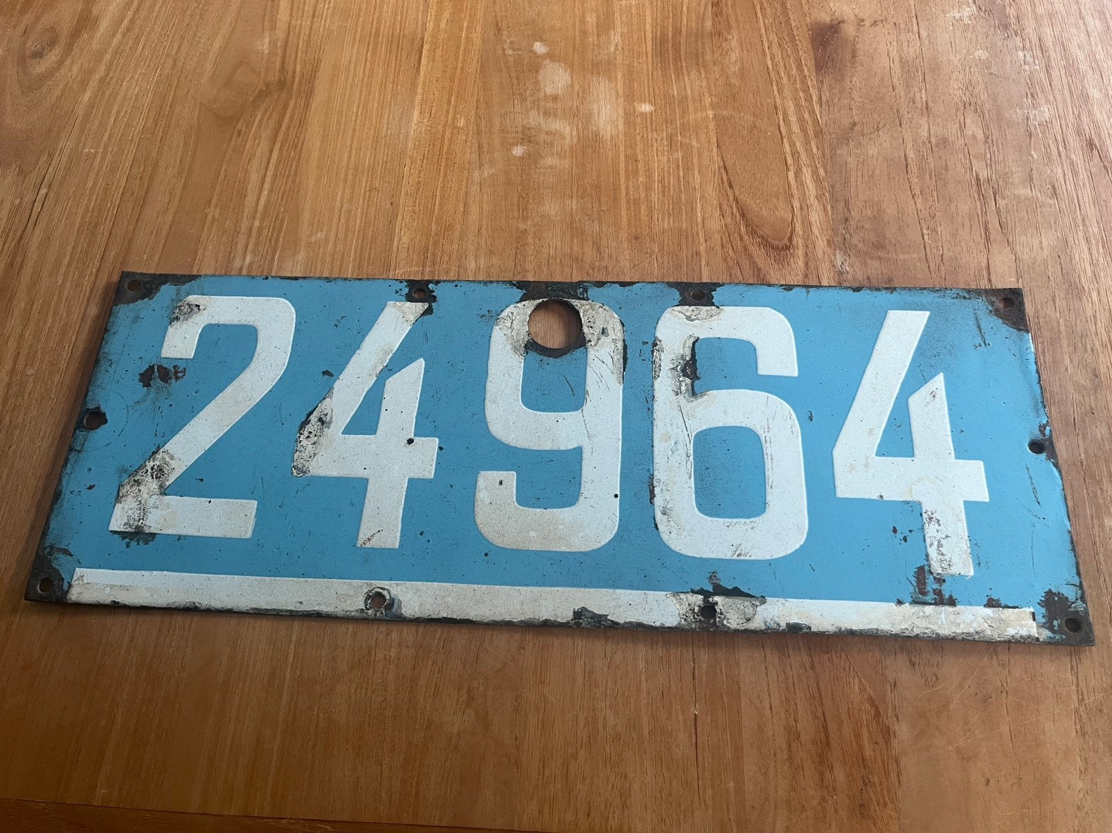 Plaque emaillee de camion, Enlèvement ou Envoi