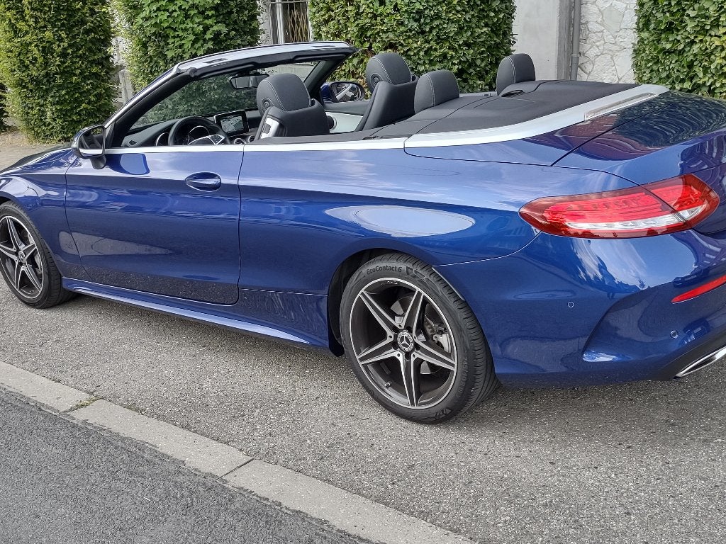 MERCEDES C180 CABRIOLET AMG PACK, BOiTE MANUELLE ! 75.600KM, Auto's, Cabriolet, Blauw, 1595 cc, Handgeschakeld