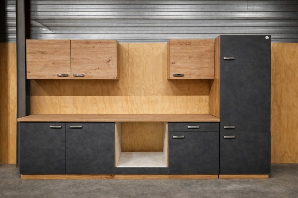 nouvelle cuisine avec fermeture douce en tôle épaisse neuve, Neuf, Gris, Enlèvement ou Envoi, Brillant ou Laqué