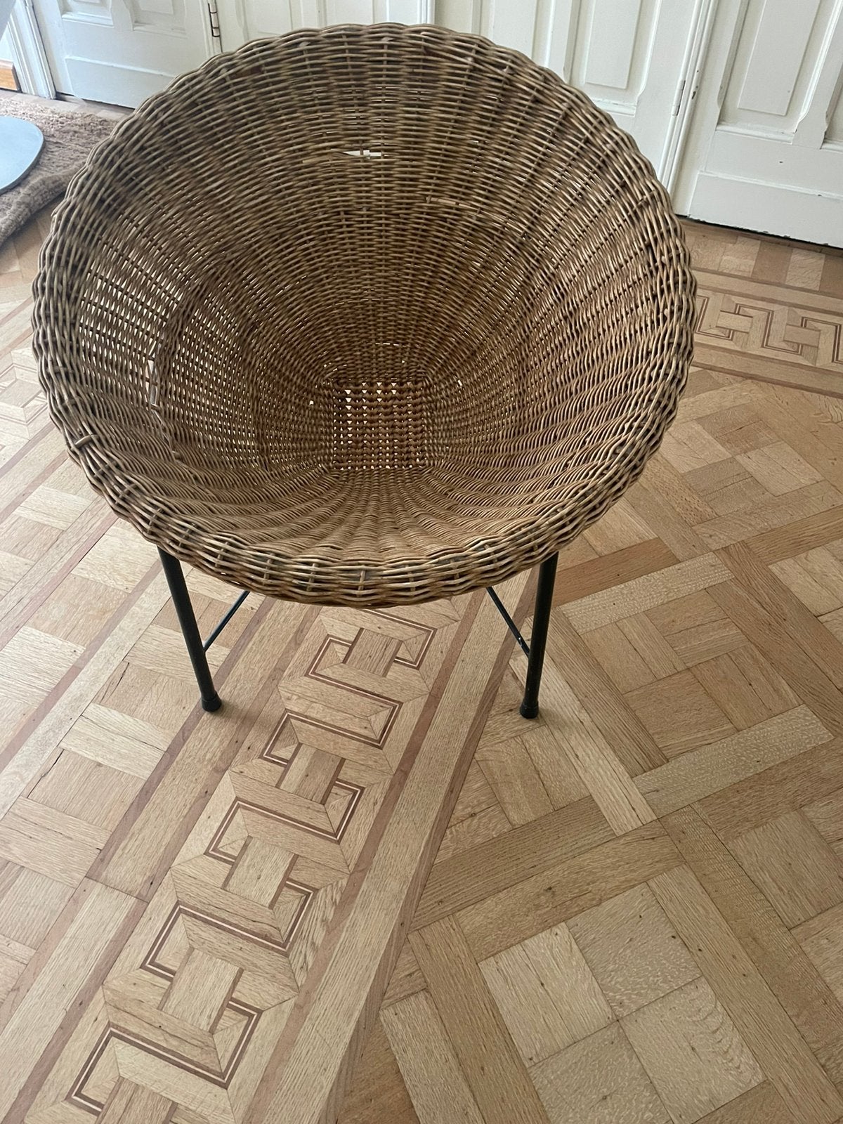 Vintage kuipstoel, Ophalen, Gebruikt