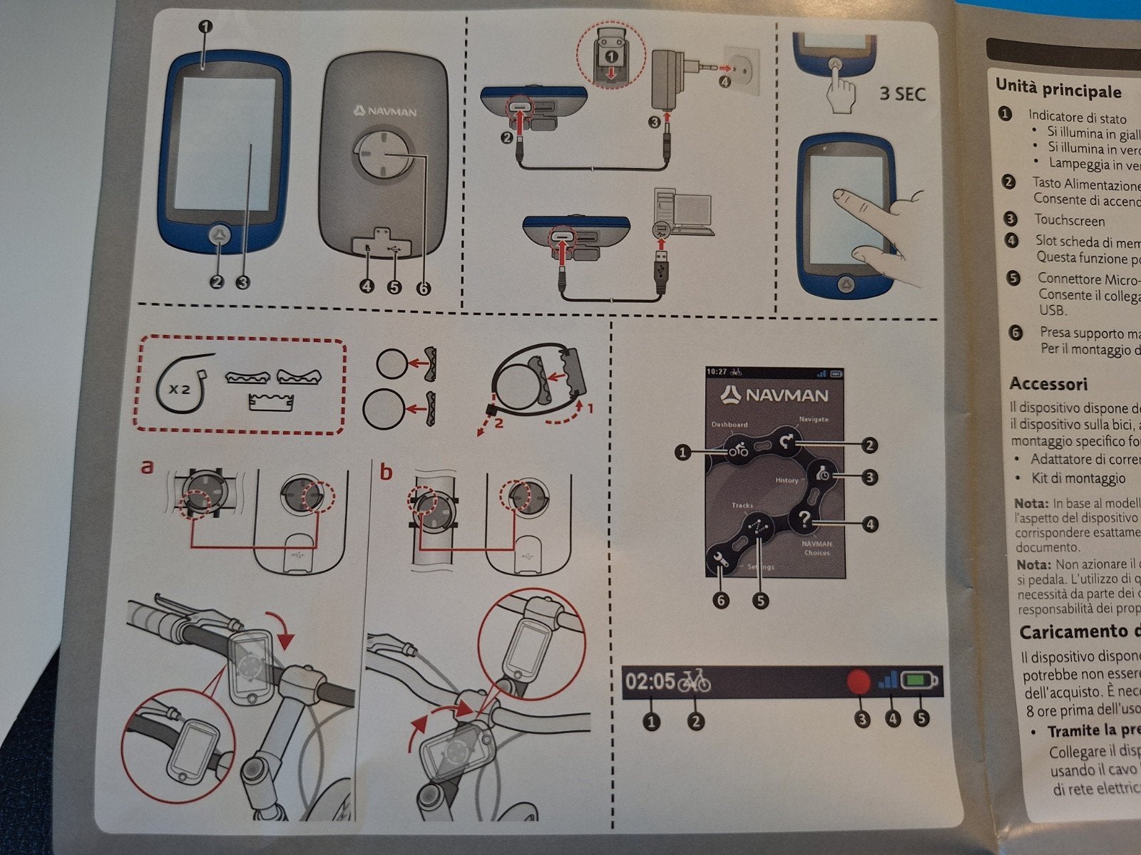 Navman BIKE1000 fietscomputer, Ophalen, Gebruikt