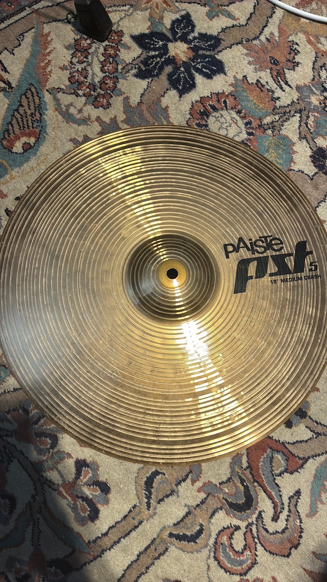 Paiste 18” PST5 medium crash, Muziek en Instrumenten, Ophalen, Zo goed als nieuw