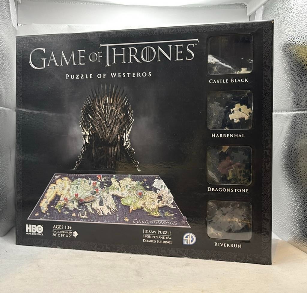 Game of Thrones “Puzzle of Westeros” 1400 pcs HBO Complete, Enlèvement ou Envoi, Comme neuf, Puzzle