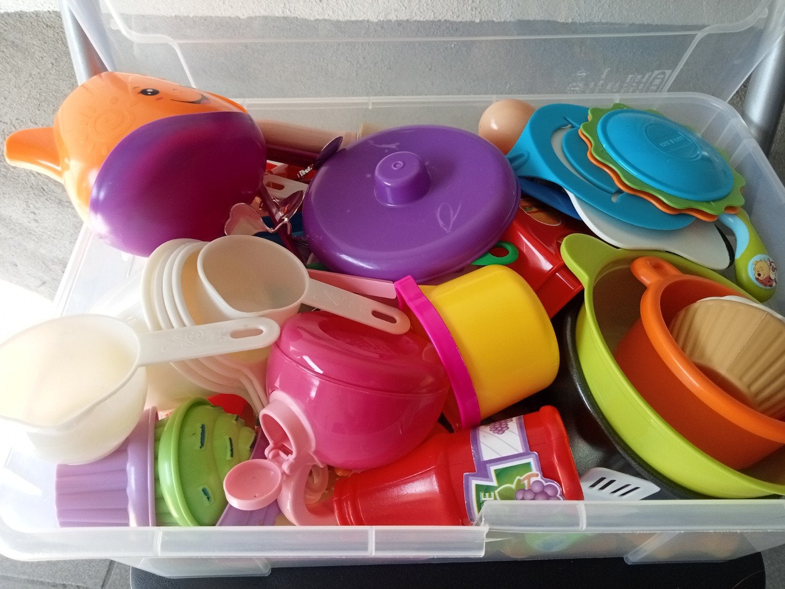 Veel spulletjes voor speelgoedkeukentje, Ophalen, Gebruikt, Kunststof, Speelkeuken-accessoire