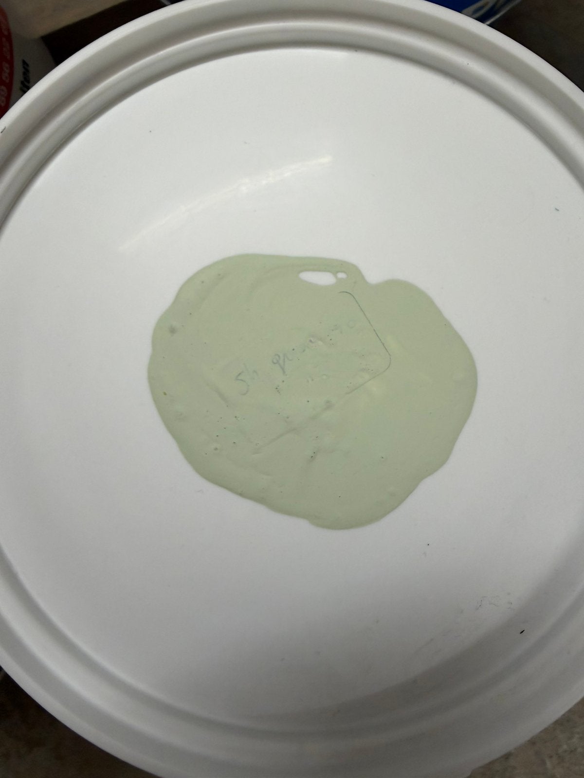 Licht beige/groene muurverf voor binnen en buiten 2,5liter, Ophalen, Nieuw, Acrylverf