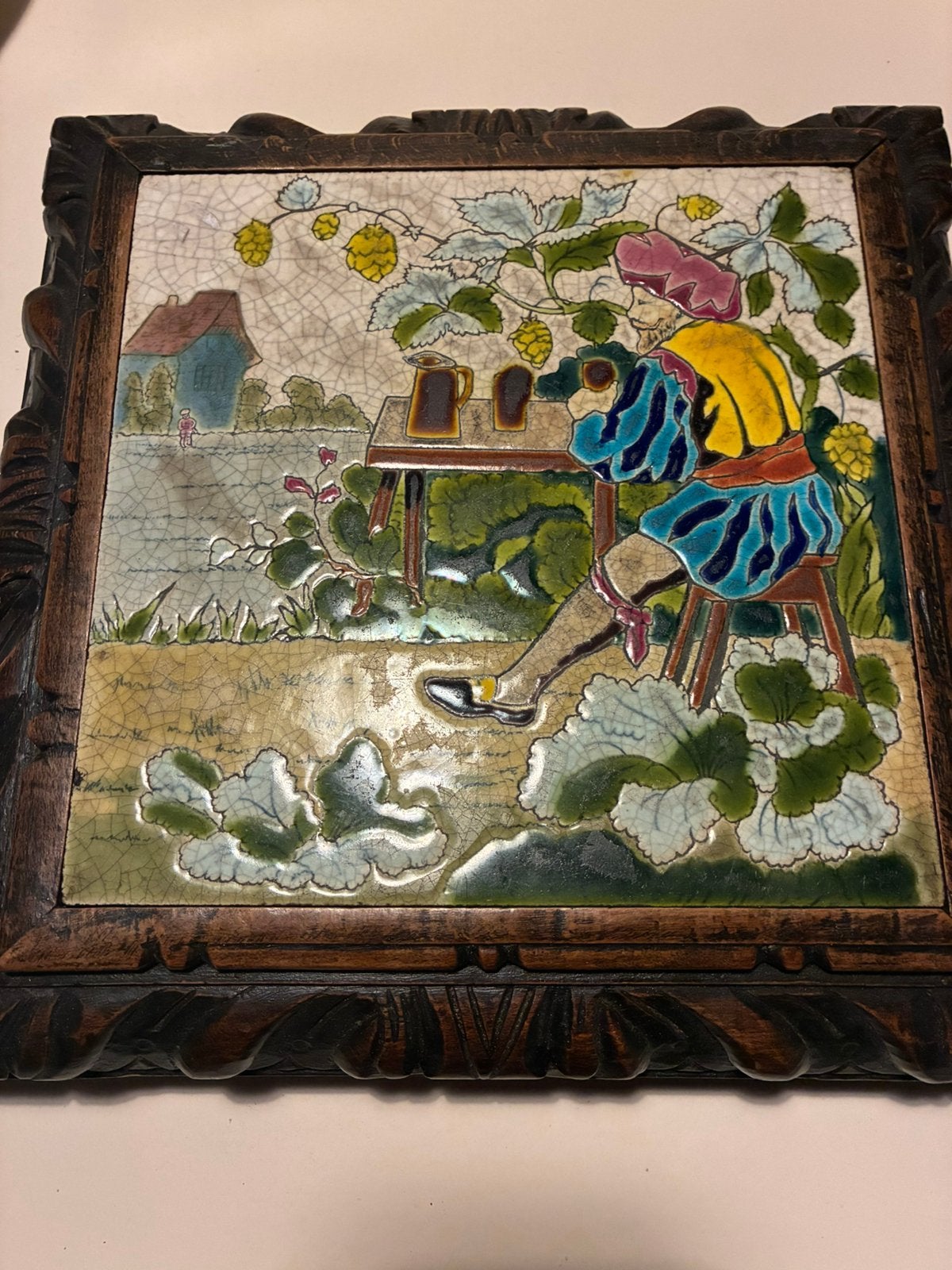 Onderzetter Emaille Longwy, Ophalen