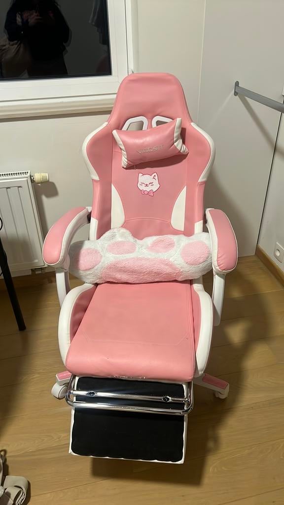 Chaise gaming rose, Enlèvement, Comme neuf, Rose