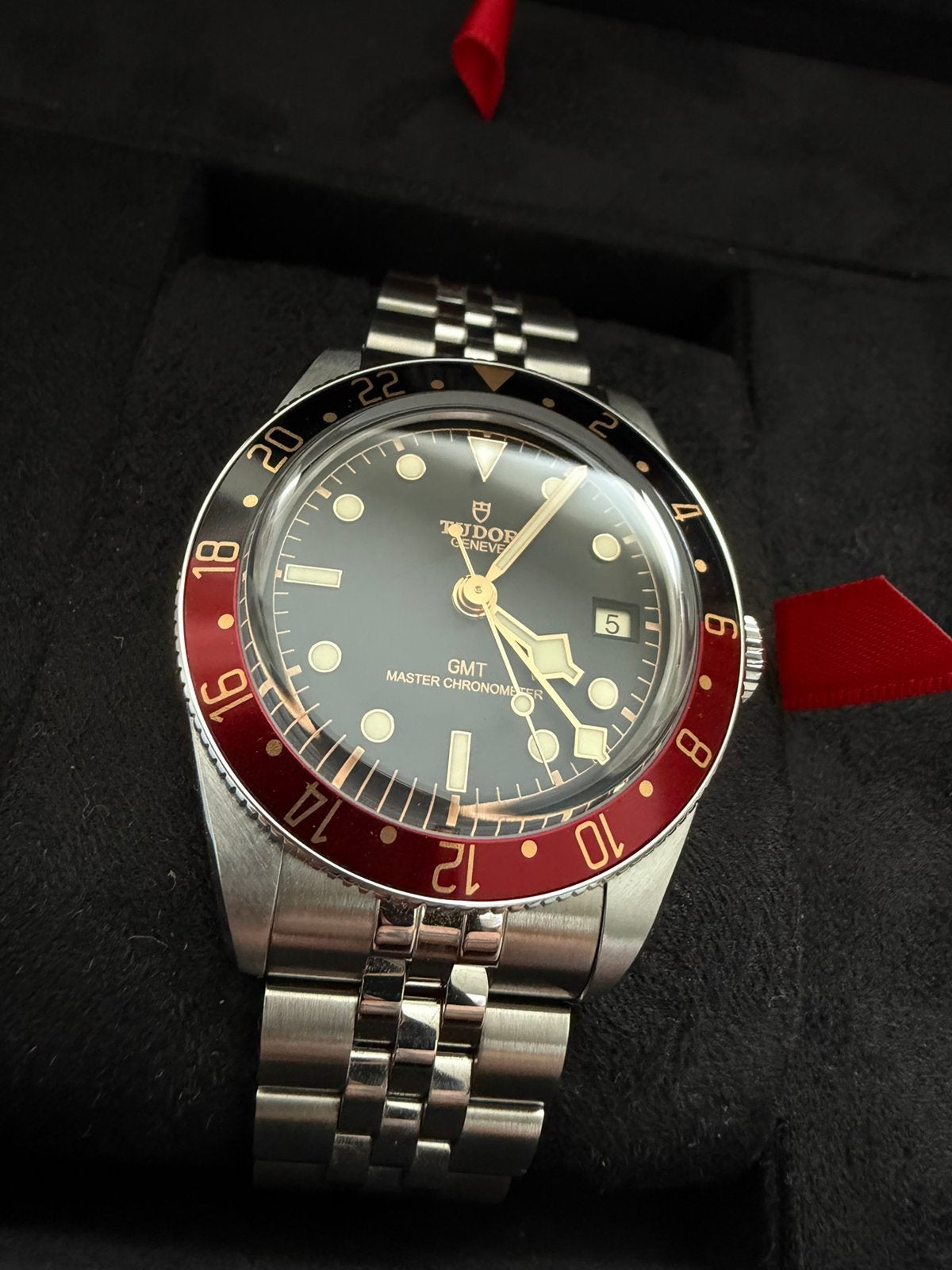 TUDOR BLACK BAY GMT 2026 jubileumarmband, Handtassen en Accessoires, Horloges | Heren, Zo goed als nieuw, Staal, Staal, Ophalen of Verzenden