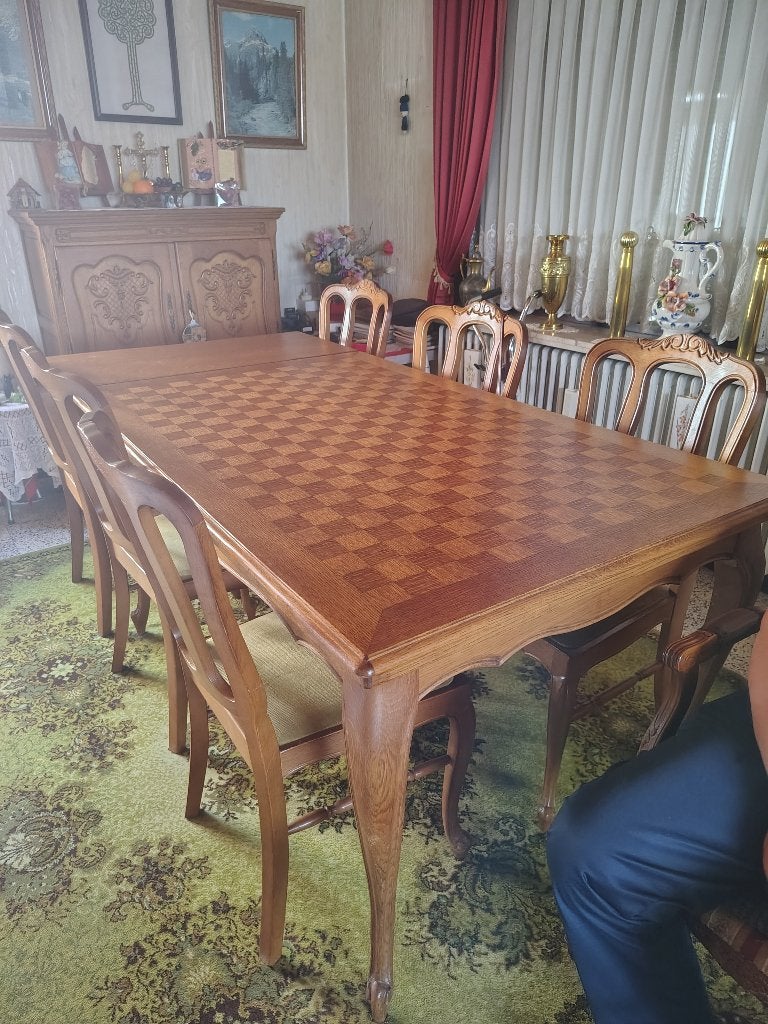 Eetplaats, Ophalen, Zo goed als nieuw, Louis XV, 4 tot 6 stoelen