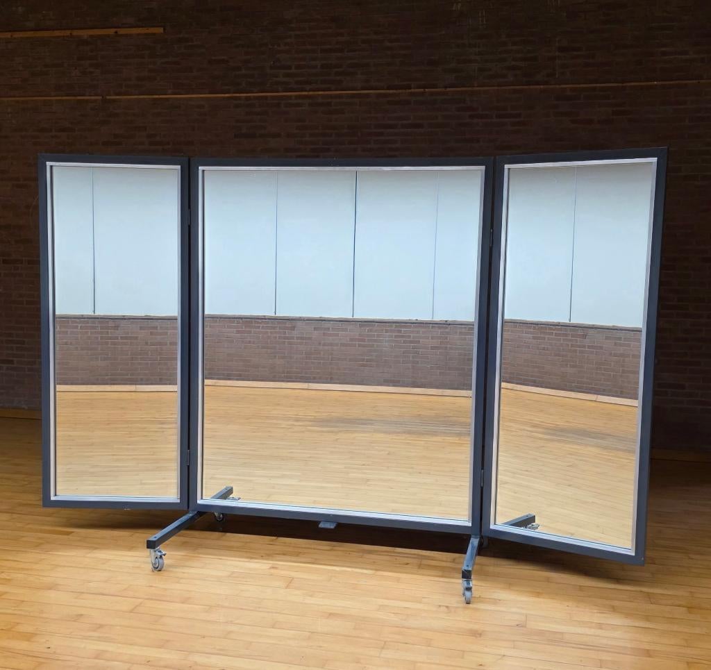 Miroir de danse triptyque mobile professionnel-Allart Sport, Enlèvement, Utilisé, Autres types