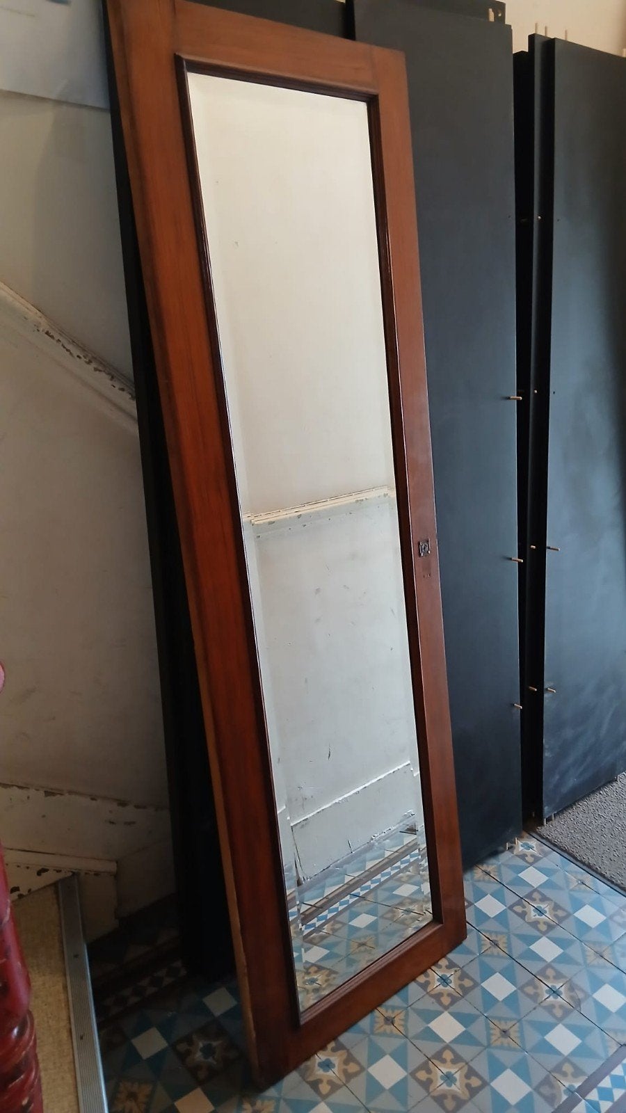 Miroir ancien à poser en bois, Enlèvement