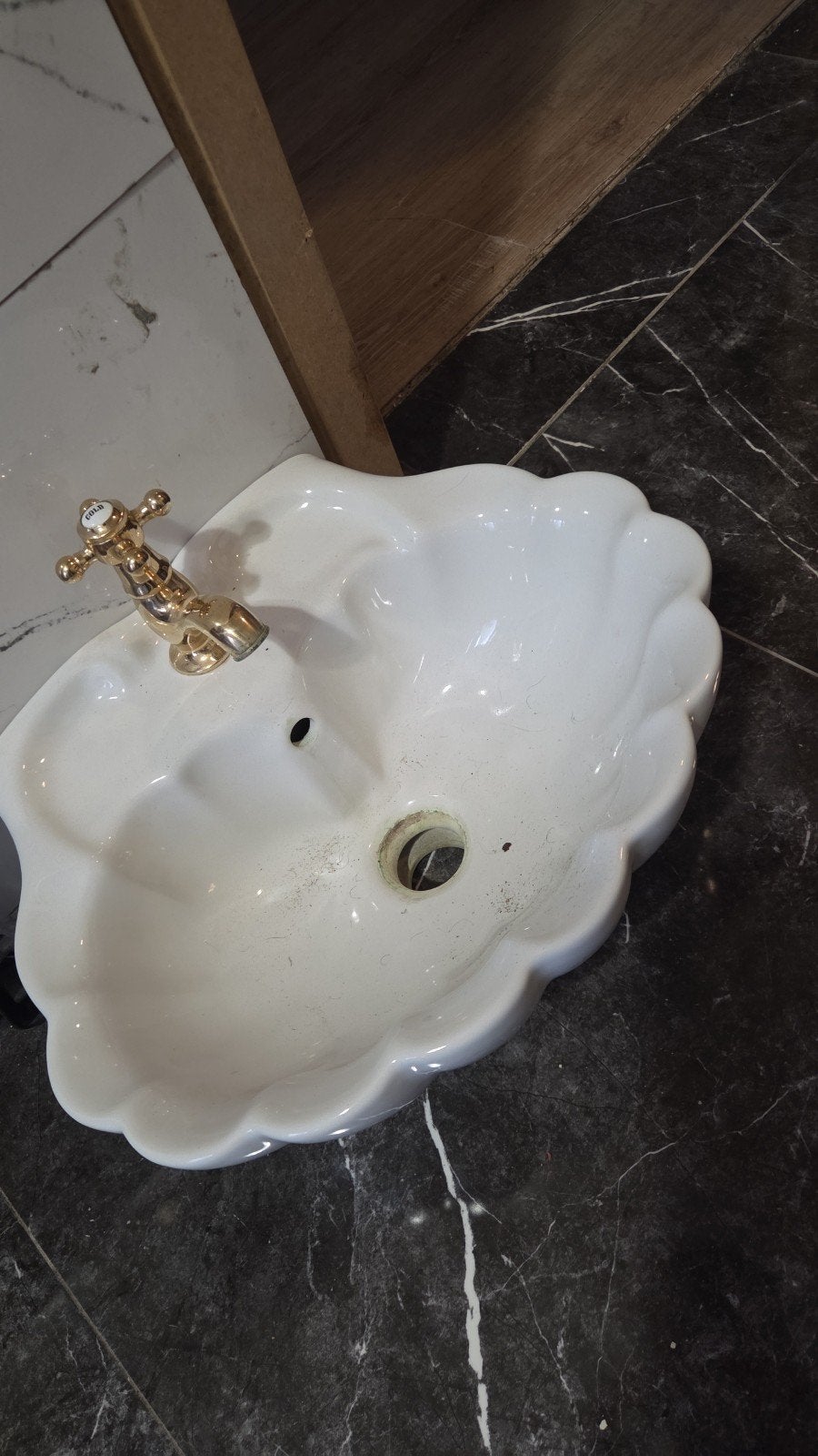 Vasque / Lavabo Villeroy & Boch Coquillage - Made in Germany, Bricolage & Construction, Sanitaire, Enlèvement, Utilisé, Lavabo