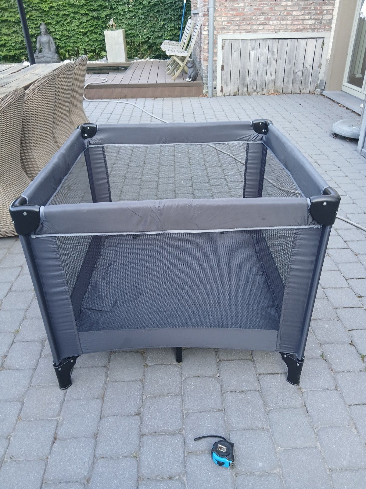 Reisbox baby, Ophalen, Vierkant
