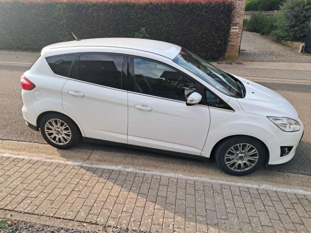 Ford C-max 1.0i titanium met nieuwe distributieriem, Cuir, Achat, Carnet d'entretien, Blanc