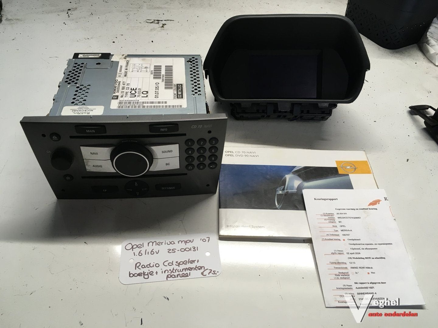 Opel Meriva 1.6 16v 2007 2500131   Radio Cd Speler compleet, Enlèvement ou Envoi, -, -, -