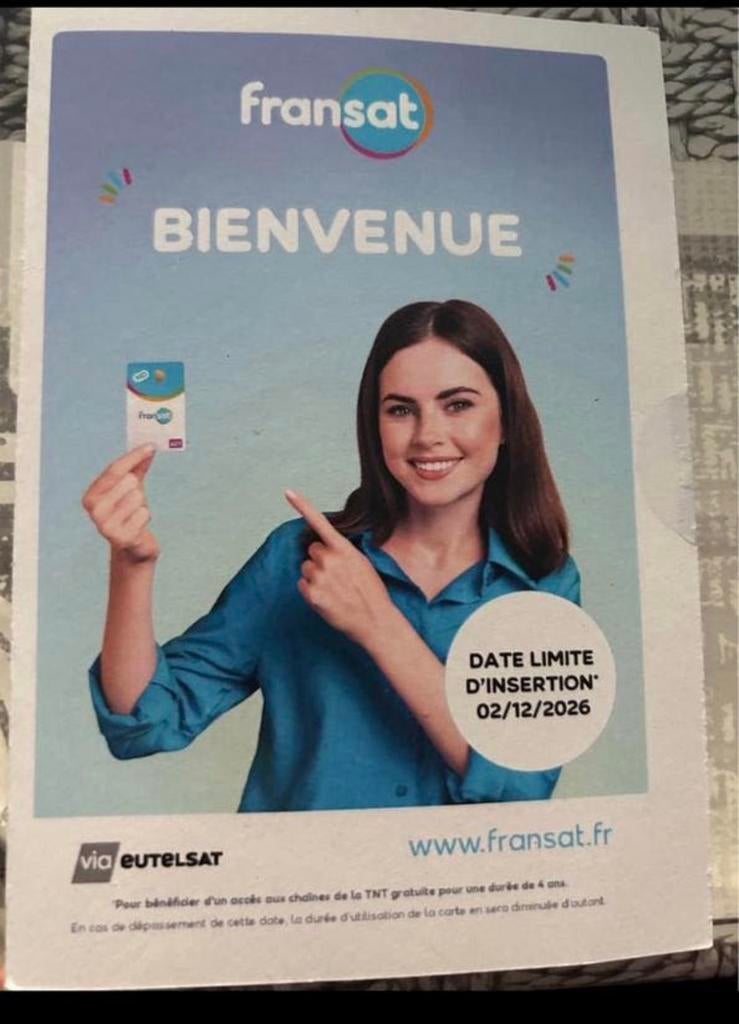 Carte Fransat, TV, Hi-fi & Vidéo, Antennes paroboliques, Enlèvement, Neuf, Accessoires d'antenne (parabolique)