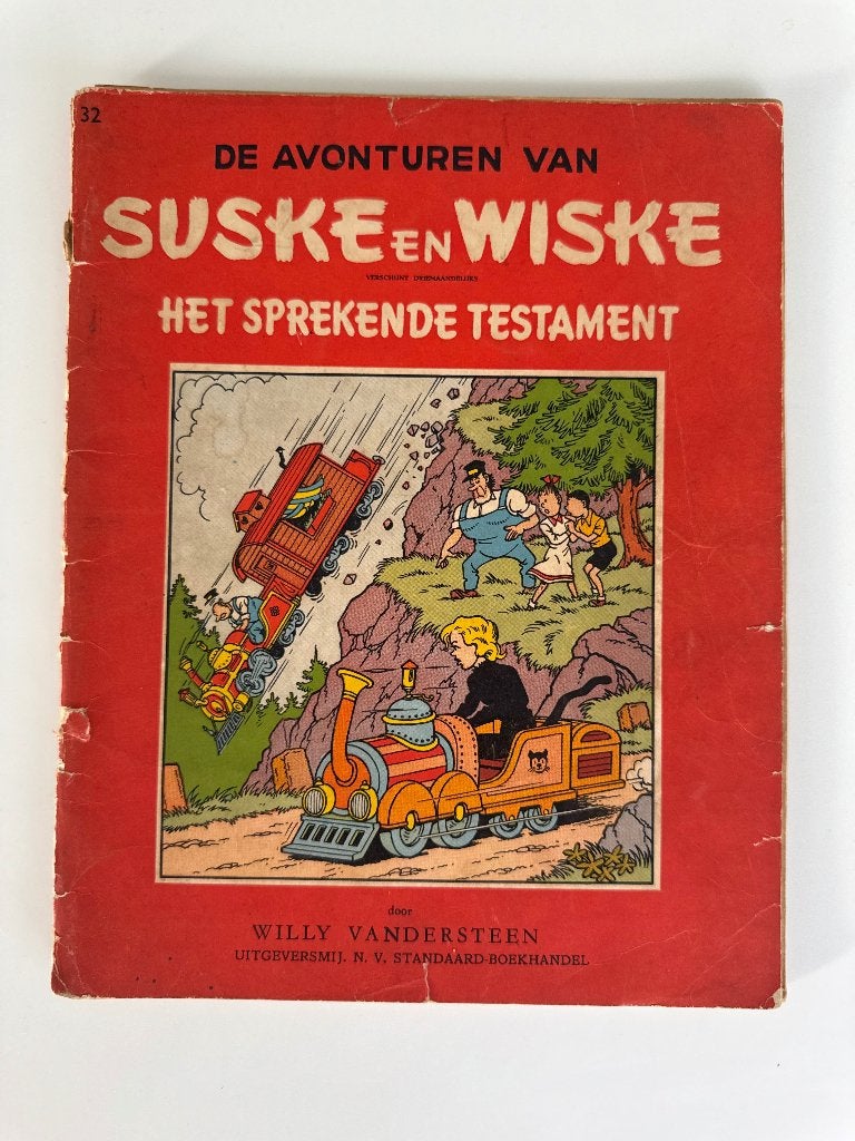 Het sprekende testament (1958) eerste druk Suske en Wiske, Willy Vandersteen, Une BD, Utilisé, Envoi
