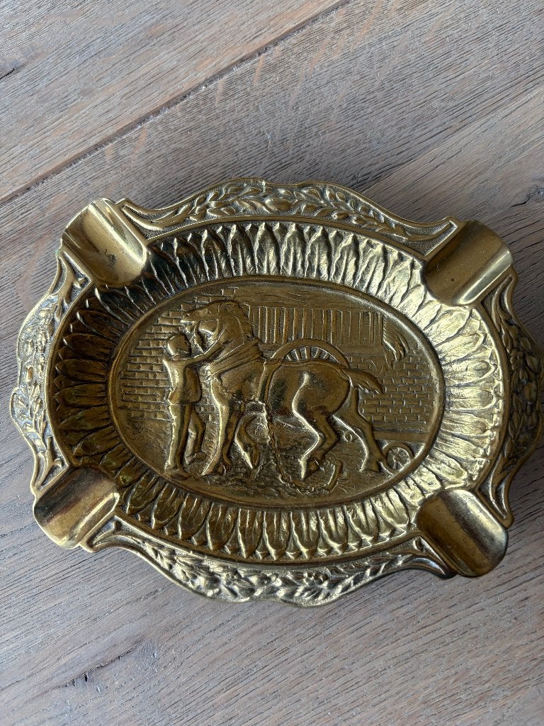 Vintage koperen asbak, Antiek en Kunst, Antiek | Brons en Koper, Ophalen of Verzenden, Koper