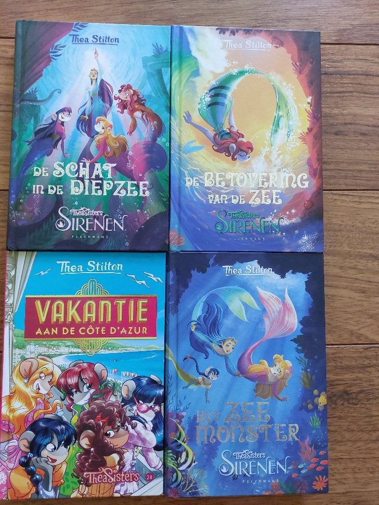 Thea Stilton 4 boeken  over de Thea Sisters, Enlèvement, Comme neuf, Thea Stilton