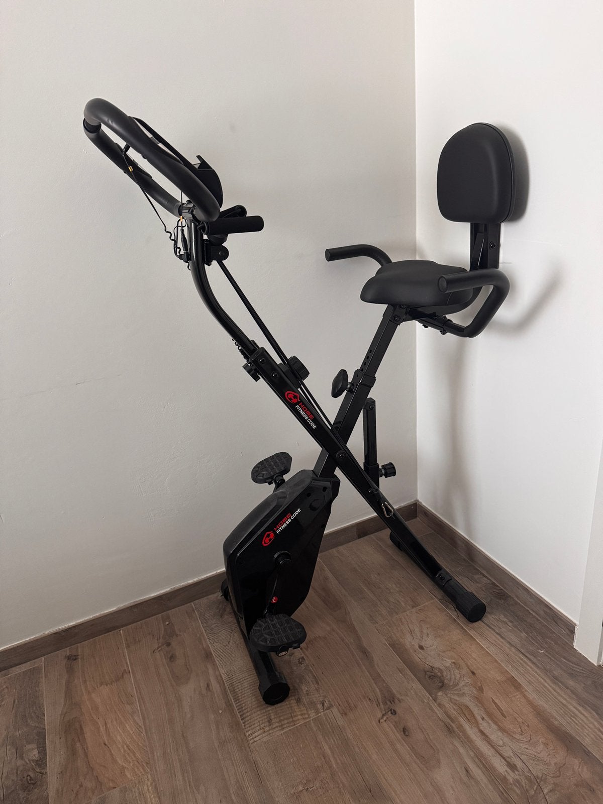 Hometrainer magnetische weerstand opvouwbaar, Sport en Fitness, Ophalen, Zo goed als nieuw, Hometrainer