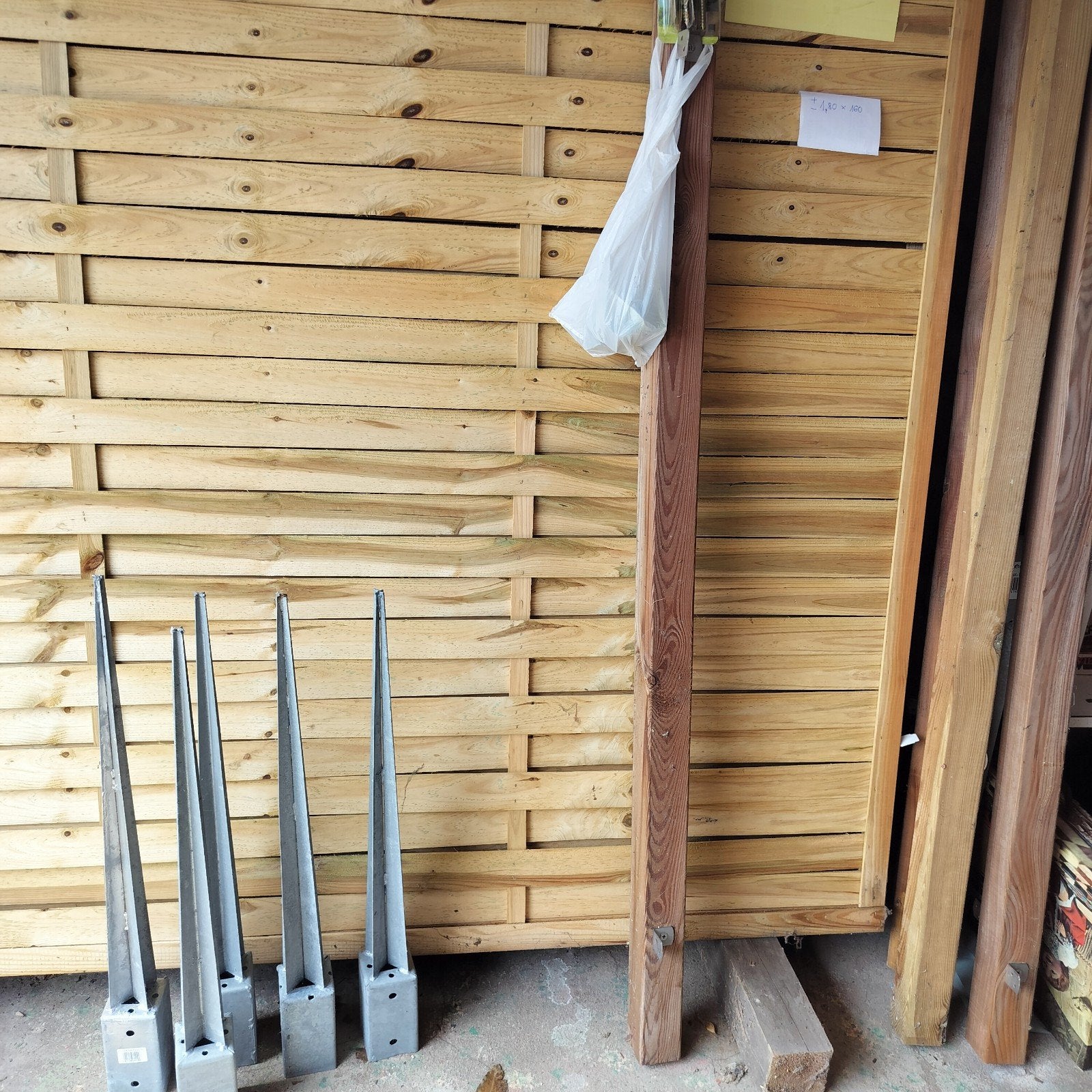Houten schutting, Tuin en Terras, Ophalen