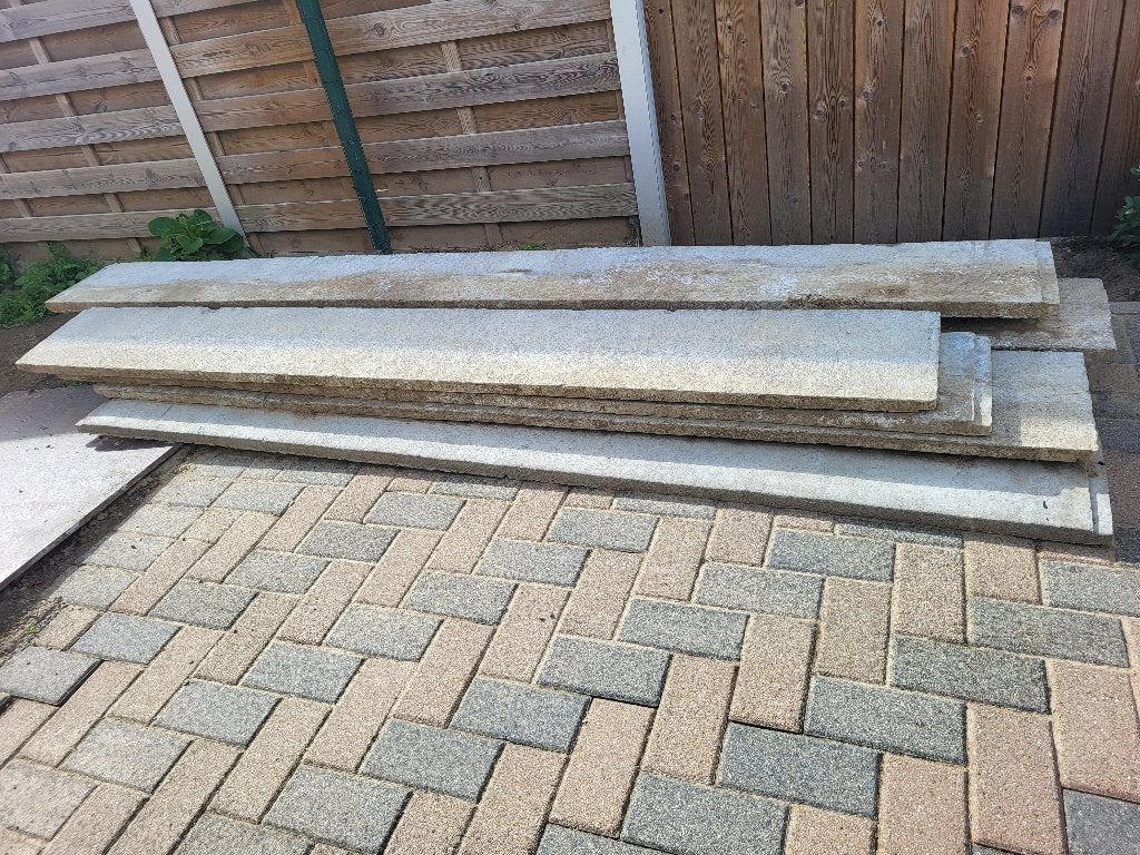 Gratis lange betonplaten, Enlèvement, Utilisé, Autres matériaux