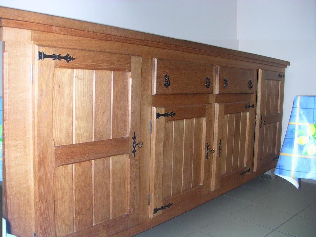 eiken dresssoir en tafel, Ophalen