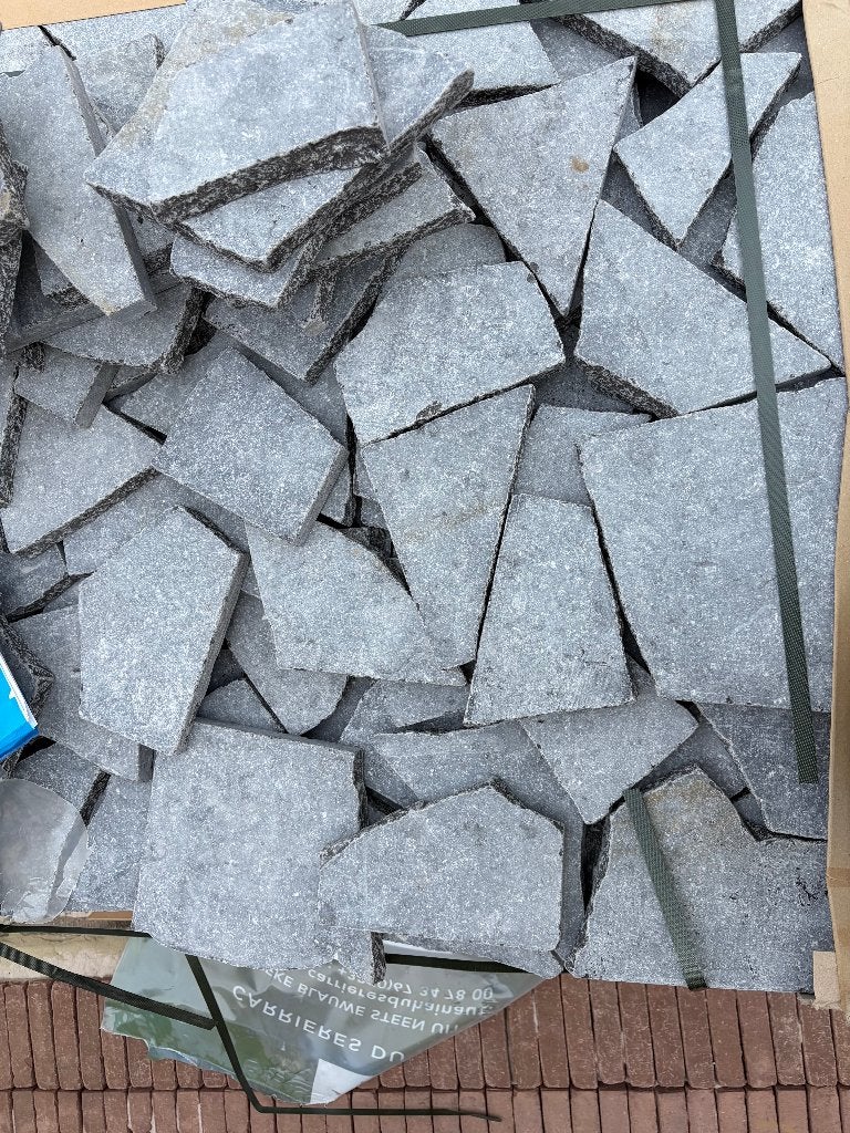 Flagstones 270 m² in 3 cm - Lichte Enostyl - Blauwe steen, Tuin en Terras, Ophalen, Overige typen, Nieuw, Natuursteen