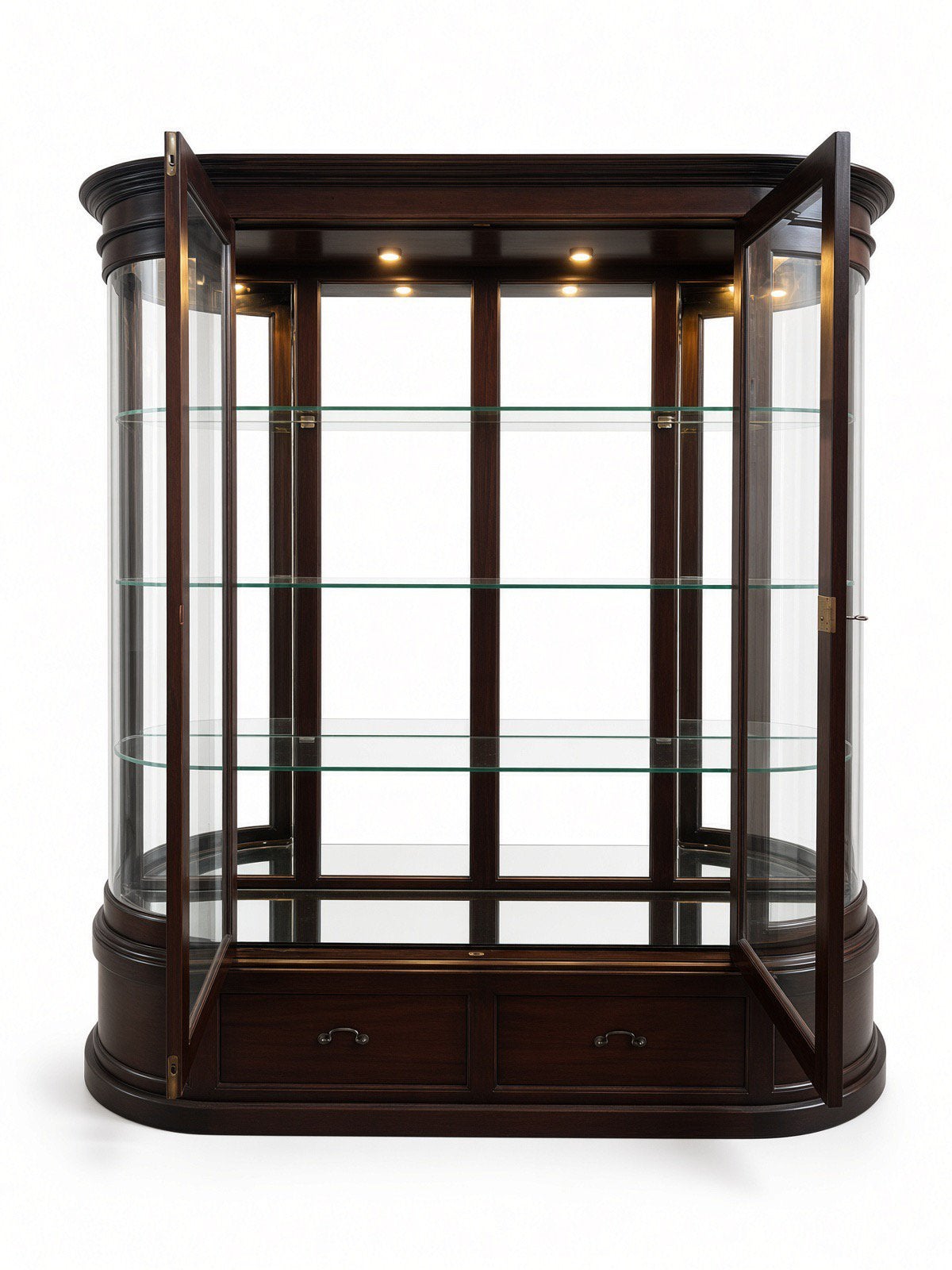 Vitrine pour collectionneurs en acajou, Enlèvement
