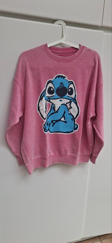 Sweater maat M met Stitch, Disney, Zo goed als nieuw, Roze, Ophalen