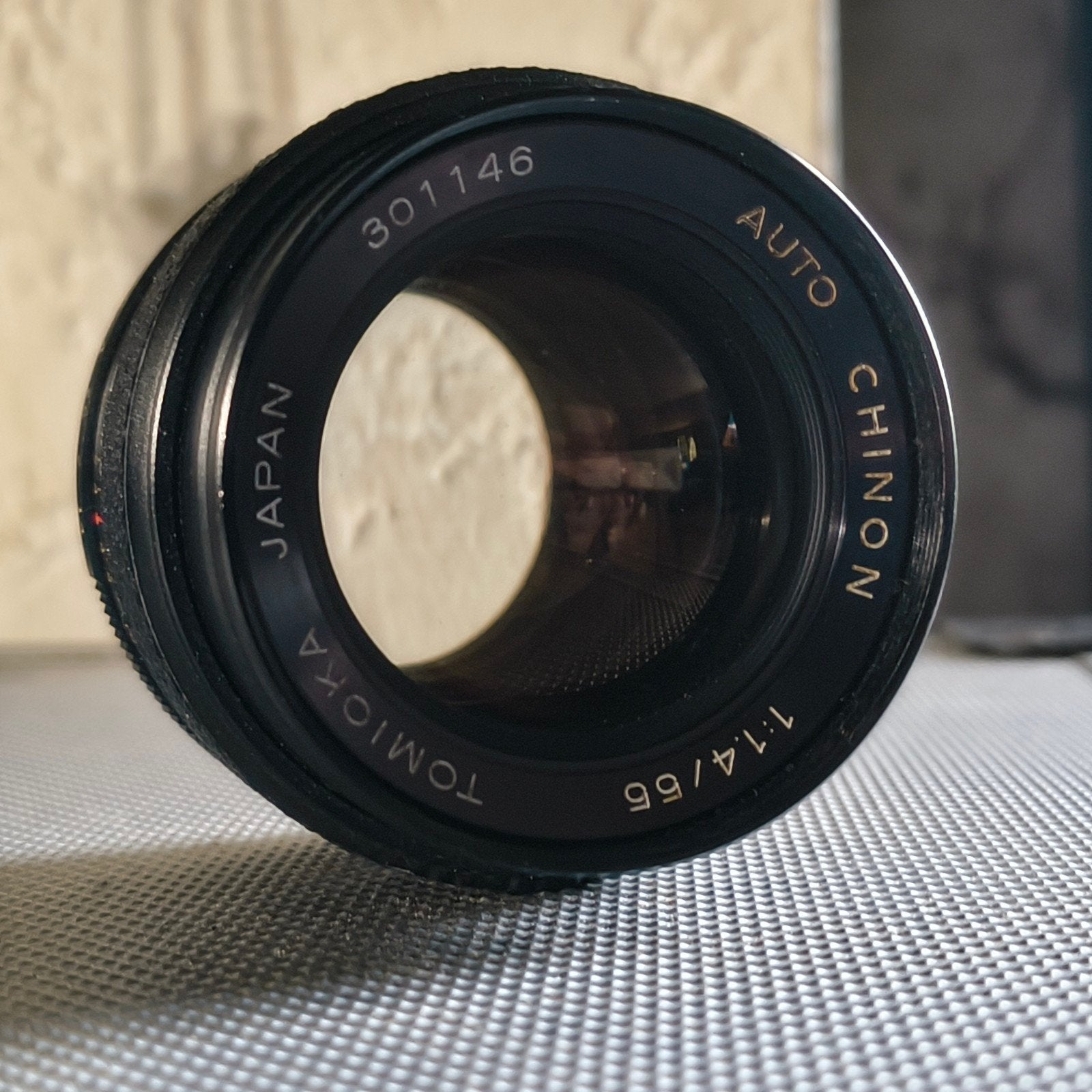 auto chinon tomioka 55mm 1.4, Ophalen
