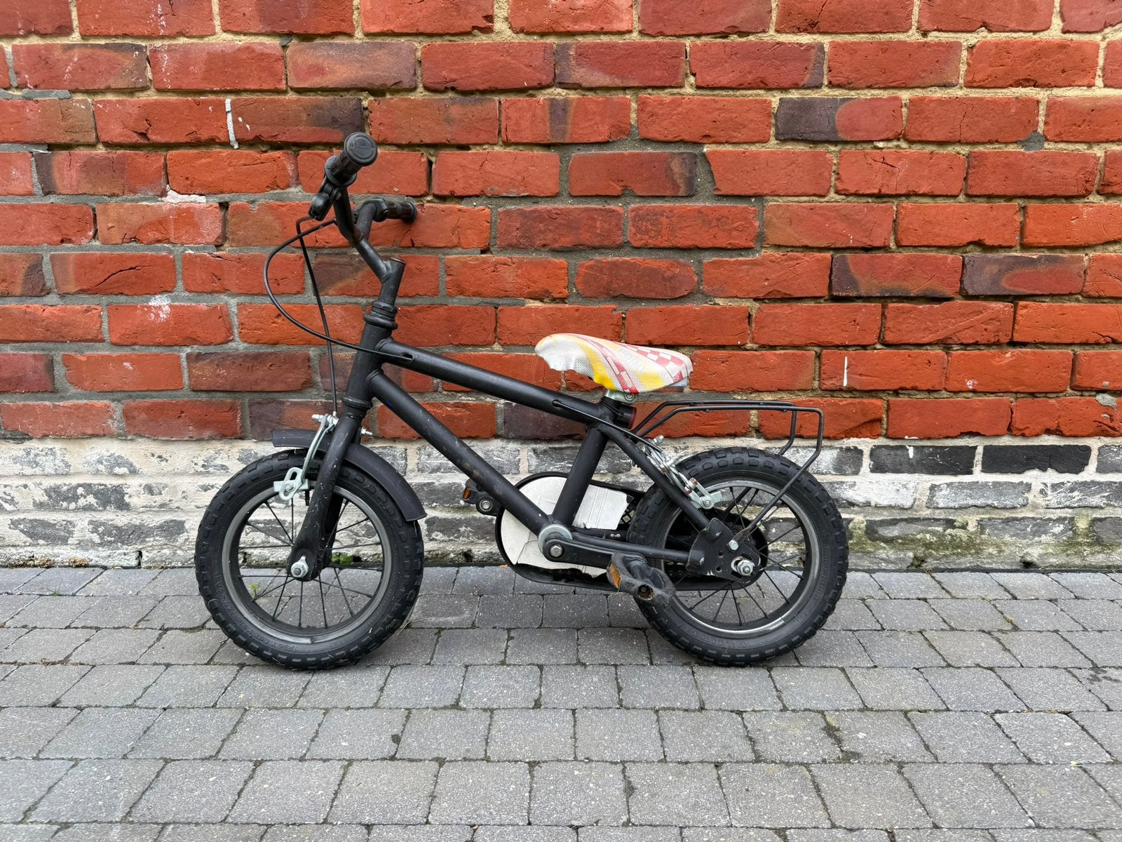 Eerste fietsje 12.5 inch in mat zwart, Enlèvement, Utilisé, Moins de 16 pouces