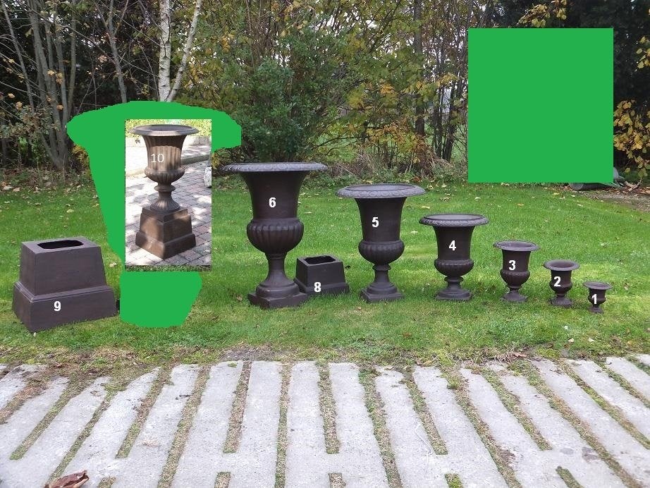 Tuinvaas Gietijzeren Vazen Bloempotten, Enlèvement, Neuf