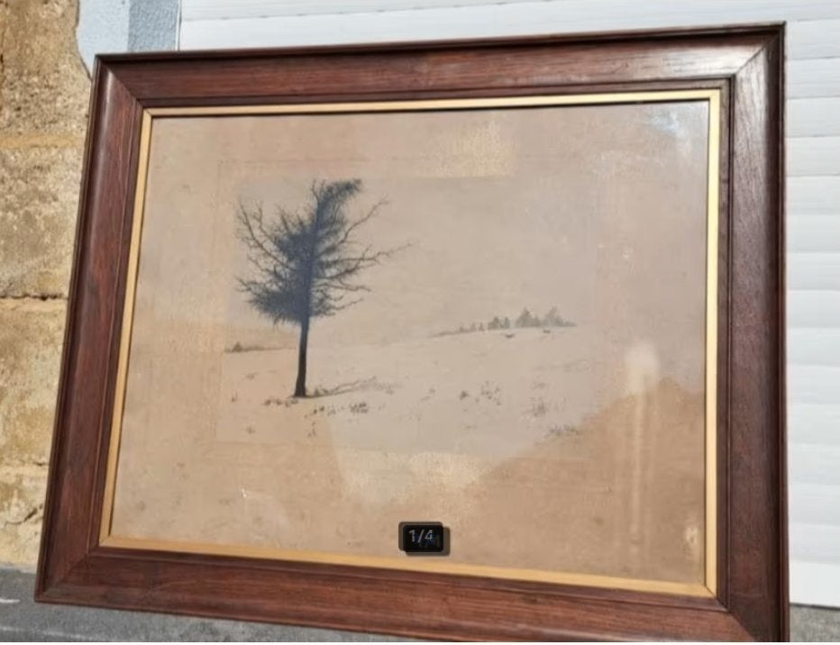 eau forte signe, Ophalen, Gravure