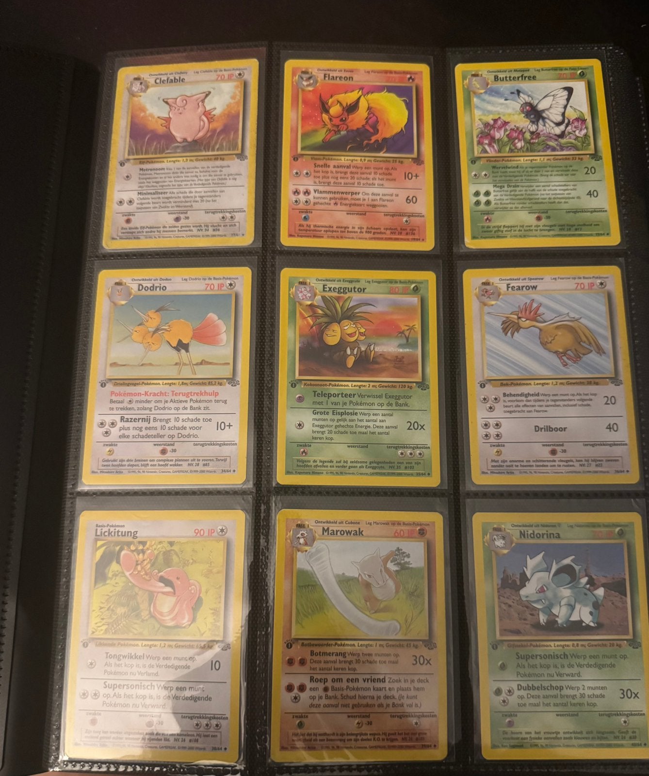 POKÉMON JUNGLE & FOSSIL — 1ST EDITIE VERZAMELING (NM/Mint), Ophalen of Verzenden, Zo goed als nieuw