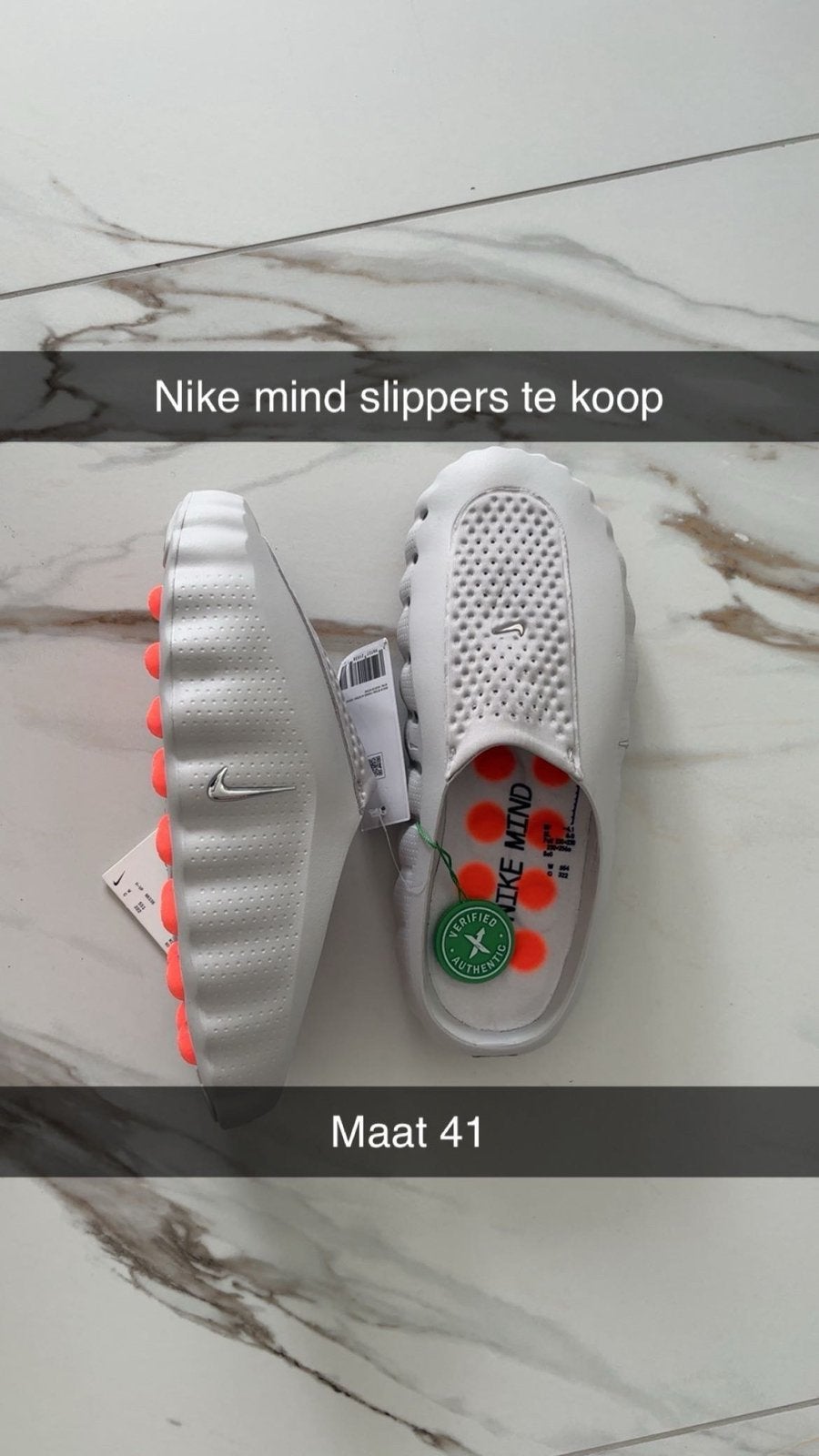 Nike mind slippers te koop maat 41, Sport en Fitness, Hockey, Ophalen, Zo goed als nieuw