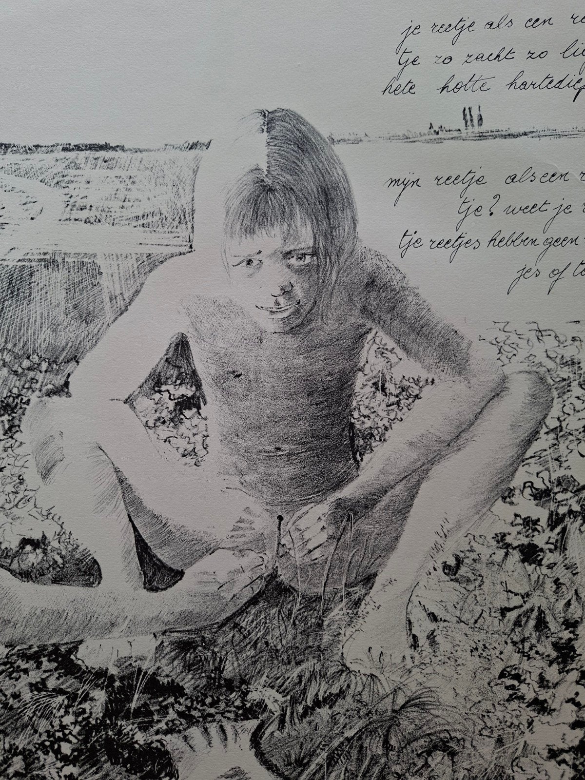 DE BRUYNE Dees "Je reetje als een reetje..." litho, Antiek en Kunst, Ophalen of Verzenden, Genummerd