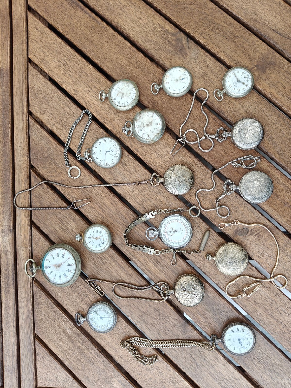 Oude zakhorloges en enkele polshorloges, Handtassen en Accessoires, Ophalen