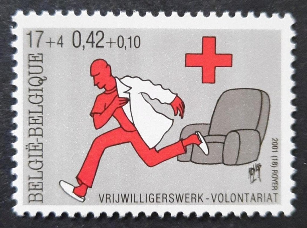 België: OBP 3022 ** Rode Kruis 2001., Frankeerzegel, Ophalen of Verzenden, Zonder stempel, Postfris