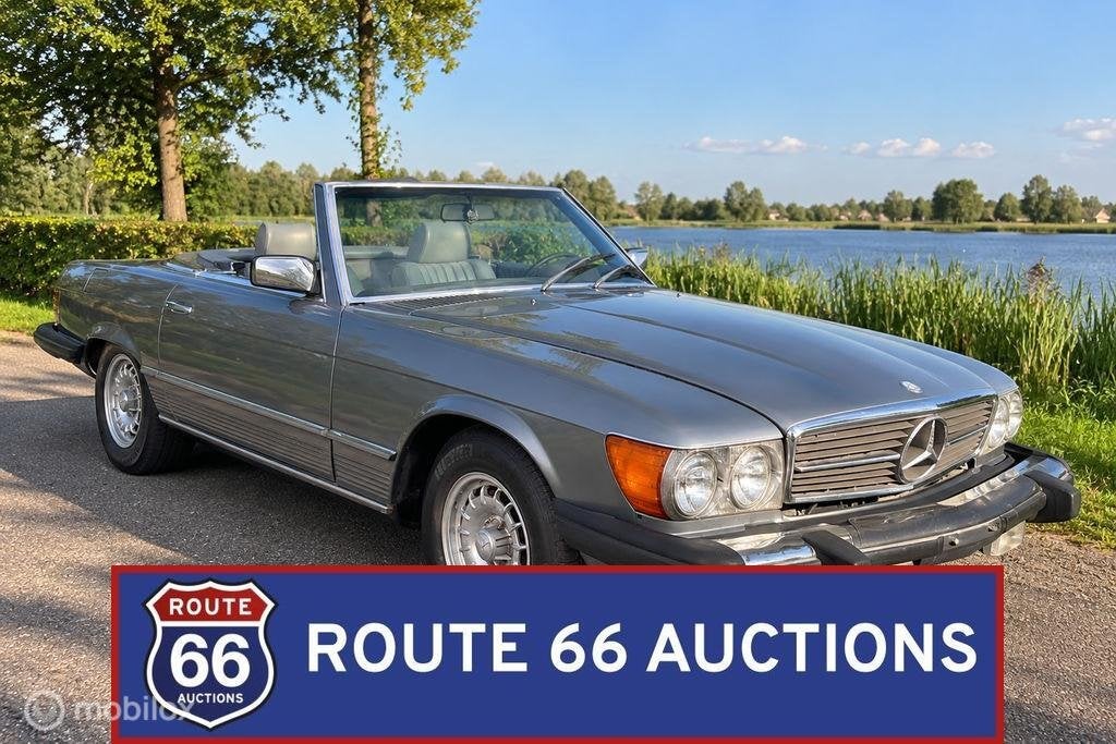 Mercedes-Benz 380 SL | 1982 | Route 66 Auctions, Auto's, Zwart, Mercedes-Benz, Bedrijf, Handgeschakeld