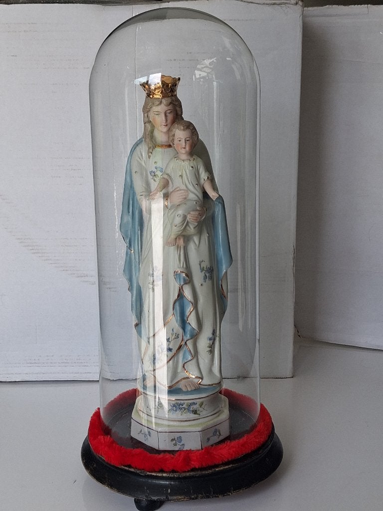 Mariabeeld met het kind Jezus, Antiek en Kunst, Ophalen