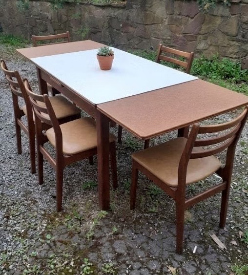 ANCIENNE TABLE BOIS AVEC RALLONGES, Enlèvement
