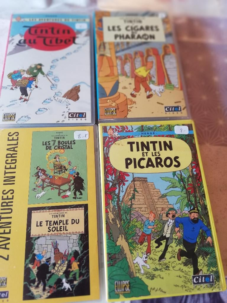 TINTIN CASSETTES, Enlèvement ou Envoi, Originale, Comme neuf, Enfants et Jeunesse